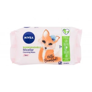 Nivea Cleansing Wipes Micellar 3in1 25 ks čistiace obrúsky pre ženy na veľmi suchú pleť