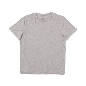 Organic Basics Tričko Organic Basics TENCEL™ Lite Crew Tee - šedá melanž - XL