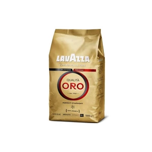 Káva zrnková Lavazza Qualitá Oro 1000 g zrnková káva • vhodná pre kávomlynčeky a automatické kávovary • 100 % arabika • aromatická a ovocná vôňa s tón