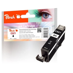 Cartridge Peach Canon CLI-521BK, 9 ml (313924) čierna Vlastnosti:Výrobce: PeachSKU 313924 (PI100-104)EAN 7640124896870Manufacturer ID Canon CLI-521BK,