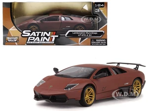 Lamborghini Murcielago LP 670-4 SV Matte Brown 1/24 Diecast Model Car by Motormax