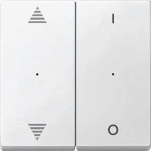Kolébkové tlačítko Merten KNX Systeme, polární bílá, 625719, 1 ks