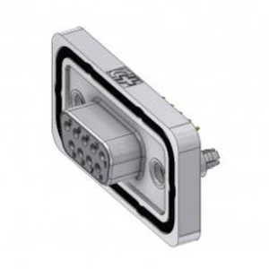 D-SUB zásuvka Deltron Connectors 180 °, pólů 9, pájené, piny, 1 ks