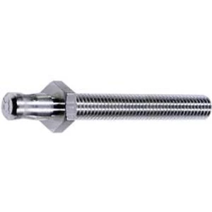 Laboratorní konektor Ø 6 mm MultiContact 04.0059, zástrčka vestavná vertikální, mosaz