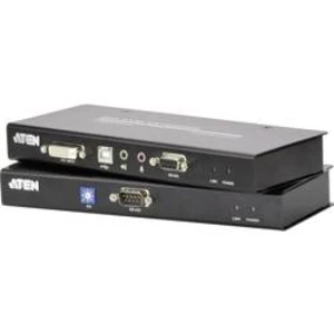 DVI, USB 2.0 extender (prodloužení) přes síťový kabel RJ45, ATEN CE600-AT-G, 60 m, N/A