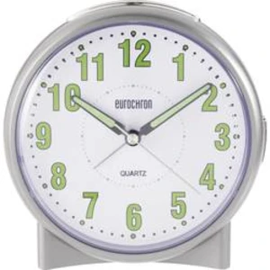 Tichý Quartz budík Eurochron S139C2, stříbrná