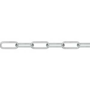 Řetěz z kruhové oceli stříbrná ocel galvanizováno zinkem dörner + helmer 171836G 30 m