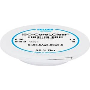 Pájecí cín Felder Löttechnik ISO-Core "Clear" SAC305, cívka, 0.5 mm