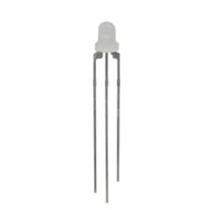 Vícebarevná LED Kingbright L-115VGYW, L-115VGYW, typ čočky kulatý, 3 mm, 60 °, 24 mA, 2.2 V, 2.1 V, zelená, žlutá