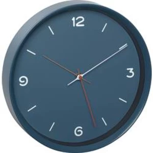 Quartz nástěnné hodiny TFA Dostmann Analoge Wanduhr 60.3056.06, vnější Ø 309 mm, permanentní modrá