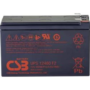 Olověný akumulátor CSB Battery UPS 12460 high-rate UPS12460F2, 9.6 Ah, 12 V