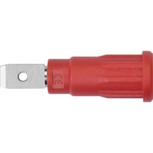 Bezpečnostní lisovaná zásuvka 4 mm Schützinger SEPB 8522 Ni / RT, červená, 1 ks