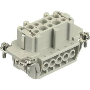 Konektorová vložka, zásuvka Han® E 09 33 010 2701 Harting 10 + PE, šroubovací připojení, 10 ks