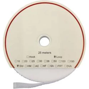 Pásek k našití se suchým zipem (plyš) Fastech T0202000000125, 20 mm, 25 m