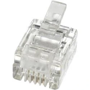 RJ45 konektor econ connect MPL64R - zástrčka, rovná RJ11 čirá, 1 ks