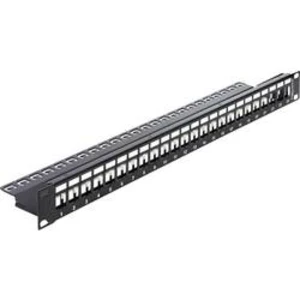 Síťový patch panel Delock 43277, 24 portů, nevybavený specifikací, 1 U