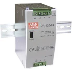 Síťový zdroj na DIN lištu Mean Well DR-120-12, 1 x, 12 V/DC, 10 A, 120 W