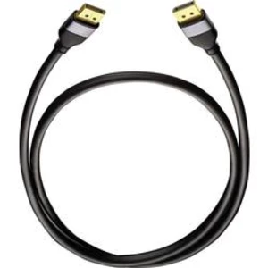 DisplayPort kabel Oehlbach [1x zástrčka DisplayPort - 1x zástrčka DisplayPort] černá 4.00 m
