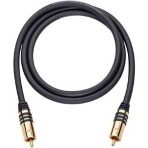 Cinch audio kabel Oehlbach 21531, 1.00 m, černá