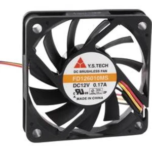 Axiální ventilátor FD126010MS(1F5) FD126010MS(1F5), 12 V/DC, 38 dB, (d x š x v) 60 x 60 x 10 mm