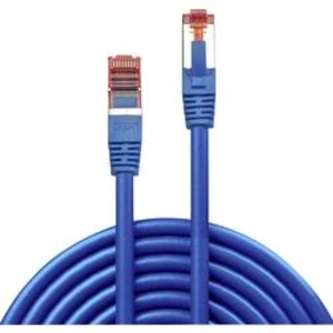 Síťový kabel RJ45 LINDY 47723, CAT 6, S/FTP, 10.00 m, modrá