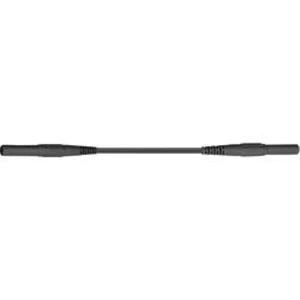 Měřicí silikonový kabel banánek 4 mm ⇔ banánek 4 mm MultiContact XMF-419, 2 m, černá