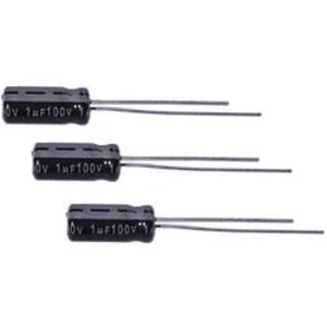 Elektrolytický kondenzátor Jamicon TKR3R3M2AD11M, THT, 3.3 µF, 100 V, 20 %, 1 ks