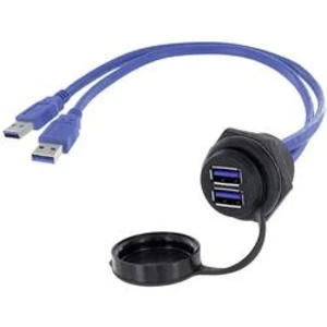 2x USB 3.0 zásuvka A vestavná zásuvka encitech 1310-1036-03 M30, 1 ks