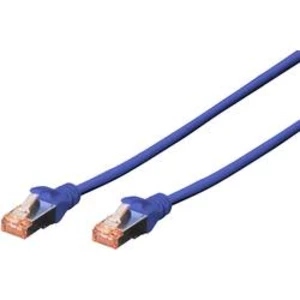Síťový kabel RJ45 Digitus DK-1644-050/B, CAT 6, S/FTP, 5.00 m, modrá