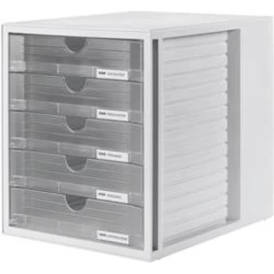 HAN SYSTEMBOX 1450-63 box se zásuvkami, šedá, DIN A4, DIN C4 , Počet zásuvek: 5