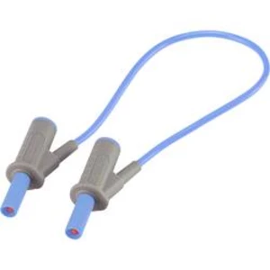 VOLTCRAFT MSB-501 bezpečnostní měřicí kabely [lamelová zástrčka 4 mm - lamelová zástrčka 4 mm] modrá, 25.00 cm