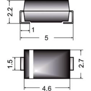 SMD zenerova dioda Semikron Z1SMA30, U(zen) 30 V