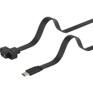 USB 3.1 (Gen 2) prodlužovací kabel Renkforce RF-3415026, 50.00 cm, černá