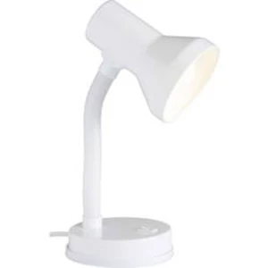 Stolní lampa Brilliant Junior, 40 W, úsporná žárovka, žárovka, bílá