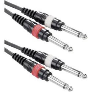 Double Line kabel 2x jack (M) 6,3 mm / 2x jack (M) 6,3 mm, 3 m