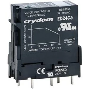 Zásuvné polovodičové relé Crydom, ED24D3R, 3 A