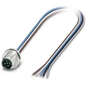 Vestavný zástrčkový konektor pro senzory - aktory Phoenix Contact SACC-E-M12MS-5CON-PG 9/0,5 VA 1554568 zástrčka, vestavná, 0.50 m, 1 ks
