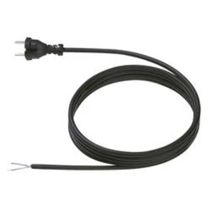 Síťový kabel Bachmann Electric 246176, zástrčka/otevřený konec, 1 mm², 5 m, černá