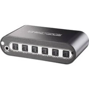 Přepínač Toslink Matrix + dálkové ovládání, SpeaKa Professional, 4 porty