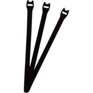Stahovací páska se suchým zipem Fastech E1-3-330-B100, 250 x 13 mm, černá