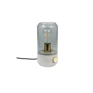 Sivá stolová lampa White Label Kato