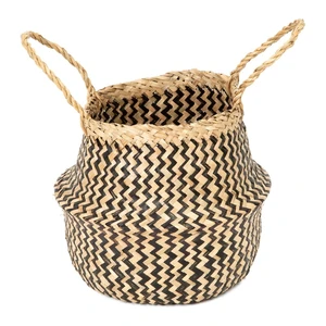 Úložný košík z morskej trávy Compactor Zic Zac, ⌀ 27 cm