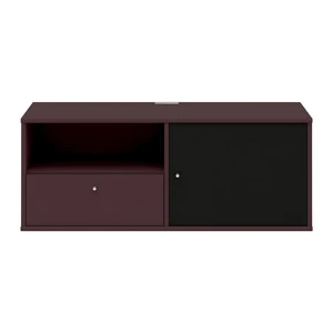 Vínovočervená TV komoda Mistral 222