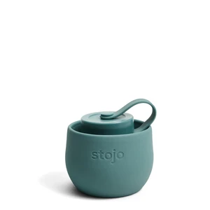 Tmavozelená skladacia fľaša Stojo Bottle Eucalyptus, 590 ml