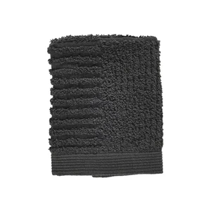 Antracitovosivý uterák zo 100% bavlny na tvár Zone Classic, 30 × 30 cm