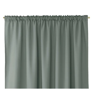 Sivý záves AmeliaHome Pleat, 140 x 250 cm