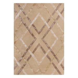 Béžový viskózový koberec Flair Rugs Trellis, 120 x 170 cm