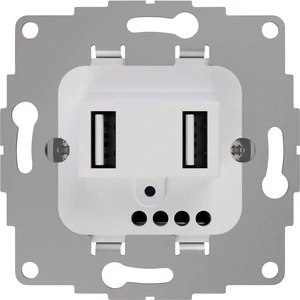 2USB 2U-449474 1-násobný vložka pod omietku   IP20 svetlosivá