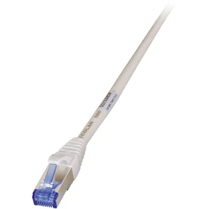 EFB Elektronik K5535GR.1 RJ45 sieťové káble, prepojovacie káble CAT 6A S/FTP 1.00 m sivá UL certifikácia, samozhášavý, s