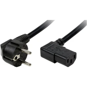 LogiLink napájací prepojovací kábel [1x uhlová zástrčka s ochranným kontaktom - 1x zástrčka C13] 2.00 m čierna